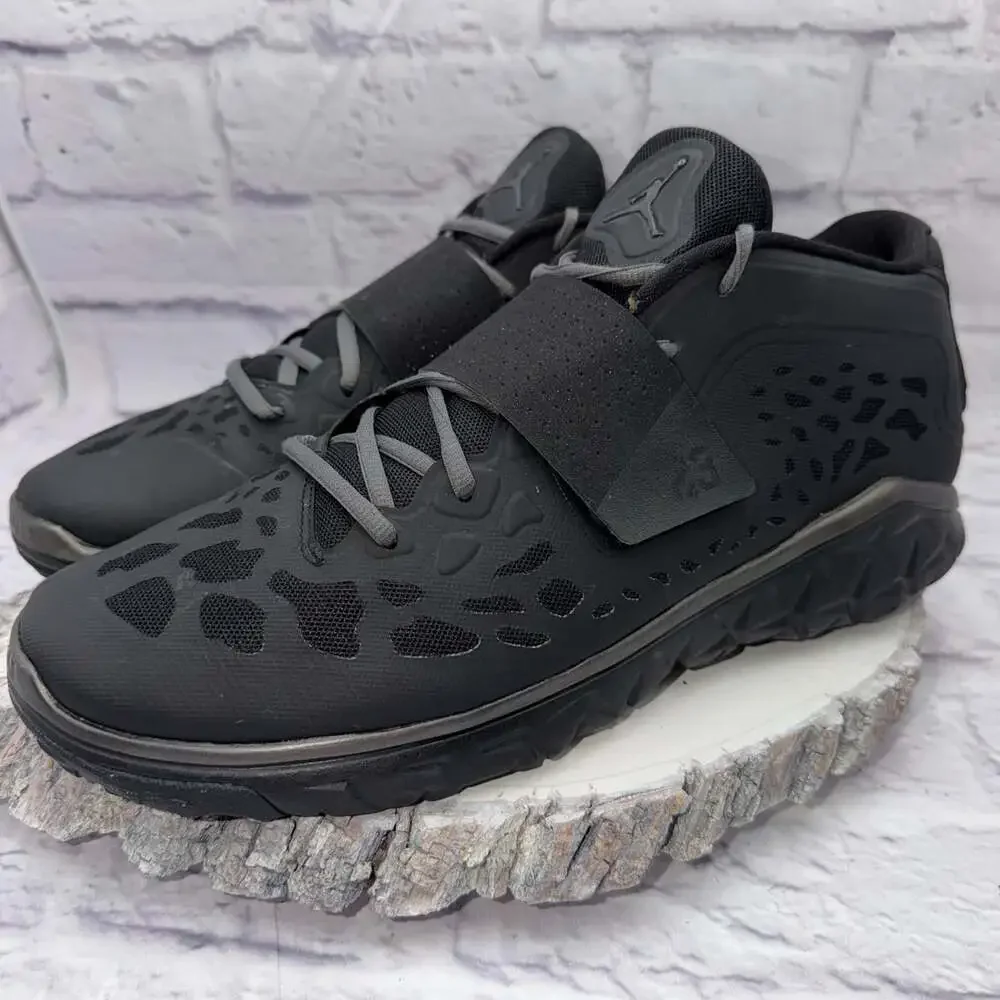 Men's Nike Jordan Flight Flex Trainer 2 Blackout Shoes Sneakers SIZE 12 EUC